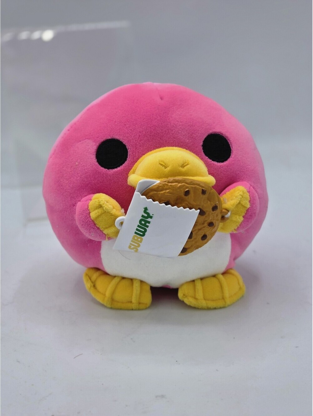 Zuru Snackles WHITNEY the Pink Platypus Plush w/Subway Cookie 6” Series 2, SOFT